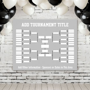 Poster Parêntese de torneio desportivo - 32 equipes de C