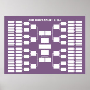 Poster Parêntese de torneio desportivo para 64 equipes ro