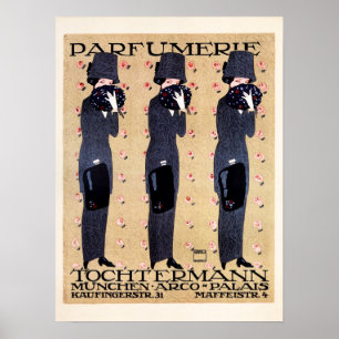 Poster PARFUMERIE TOCHTERMANN Munique Ludwig Hohlwein