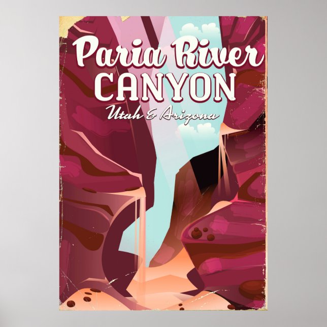 Poster Paria River Canyon, Utah e Arizona (Frente)