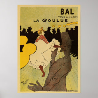 Poster Paris à noite 1891 Toulouse Lautrec