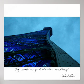 Poster paris "A vida é uma aventura excelente ou...