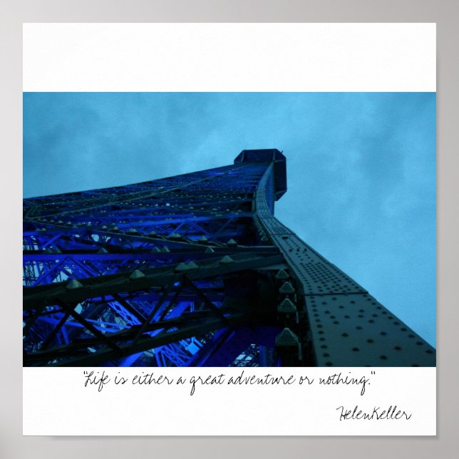 Poster paris "A vida é uma aventura excelente ou... (Frente)