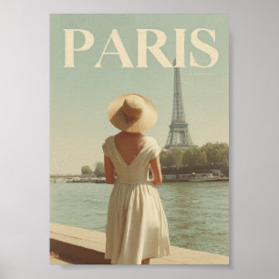 Poster Paris anos 50 vintage