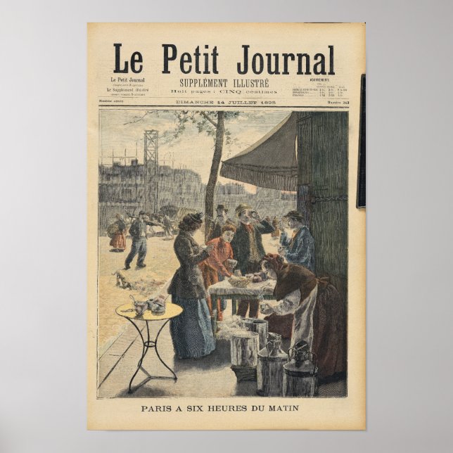 Poster Paris às seis da manhã (Frente)