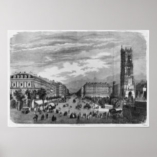 Poster Paris, bulevar de Sebastopol