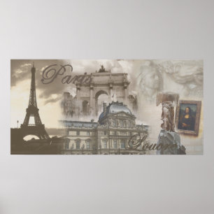 Pôster Paris Collage