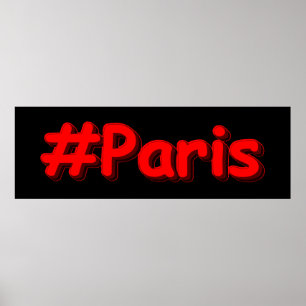 Poster "#Paris" Design. Comprar Agora