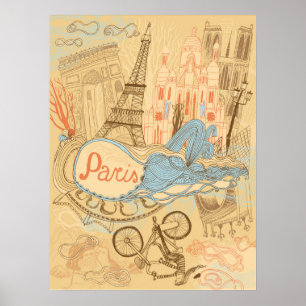 Poster Paris em France