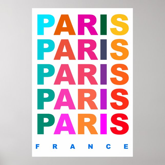 Poster Paris França (Frente)