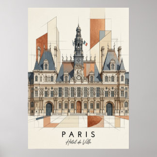 Poster Paris, Hôtel de Ville – Art Mural Contemporain