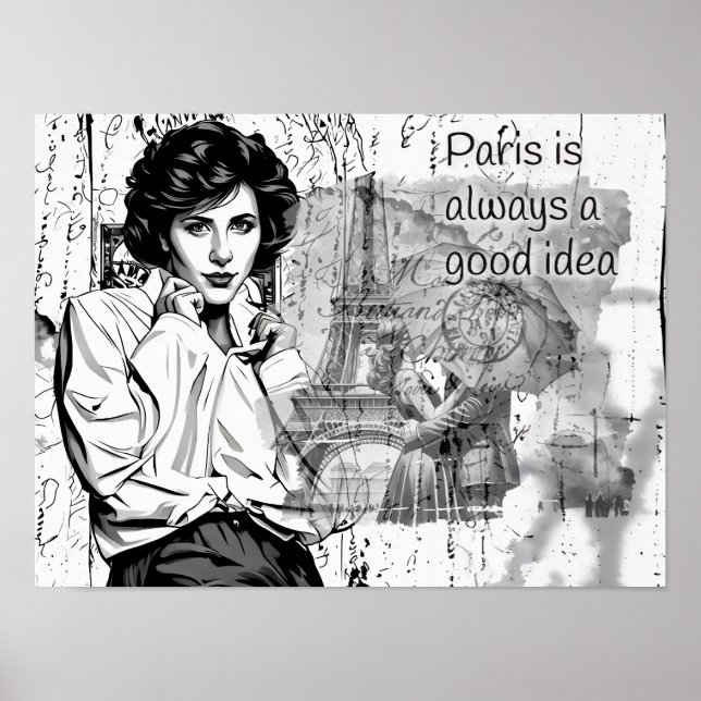 Poster Paris is always a Good idea (Frente)