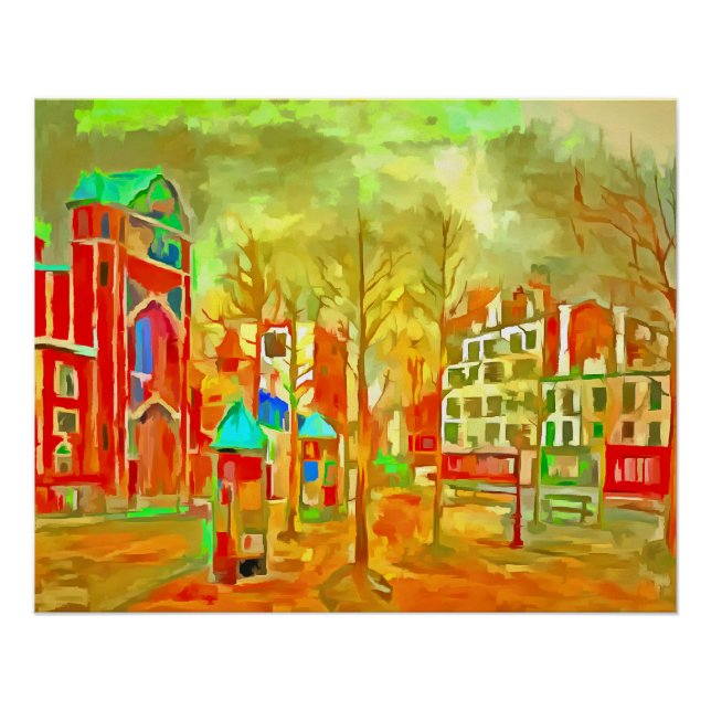 Pôster Paris, la Place des Abbesses (Frente)