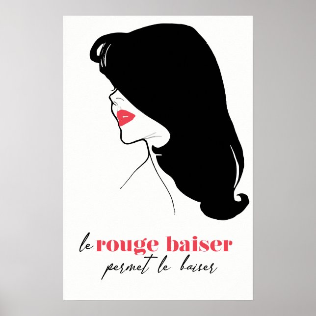 Poster Paris - Le Rouge Baiser (The Red Kiss) (Frente)