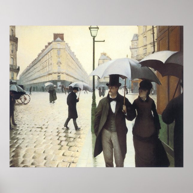 Poster Paris, no Dia Rainy (Frente)
