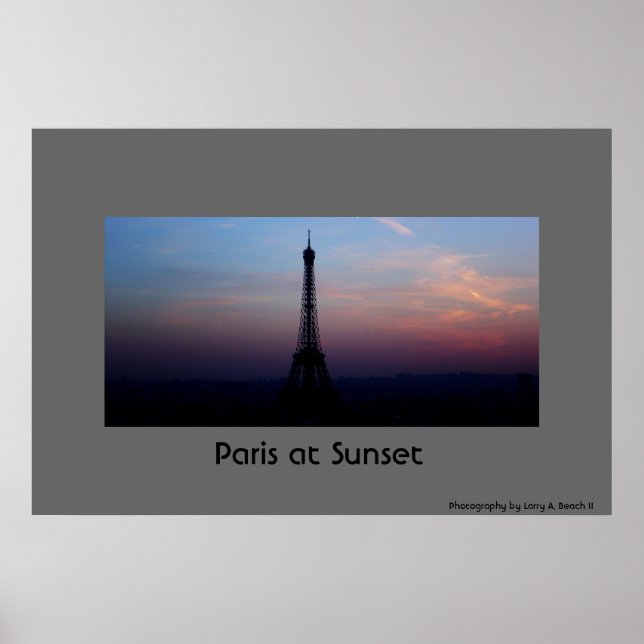 Poster Paris no Sunset (Frente)