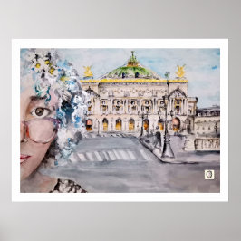 Poster París. Opera Garnier