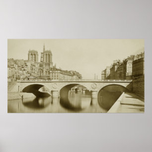 Poster Paris pont Saint-Michel - Notre-Dame Collard -