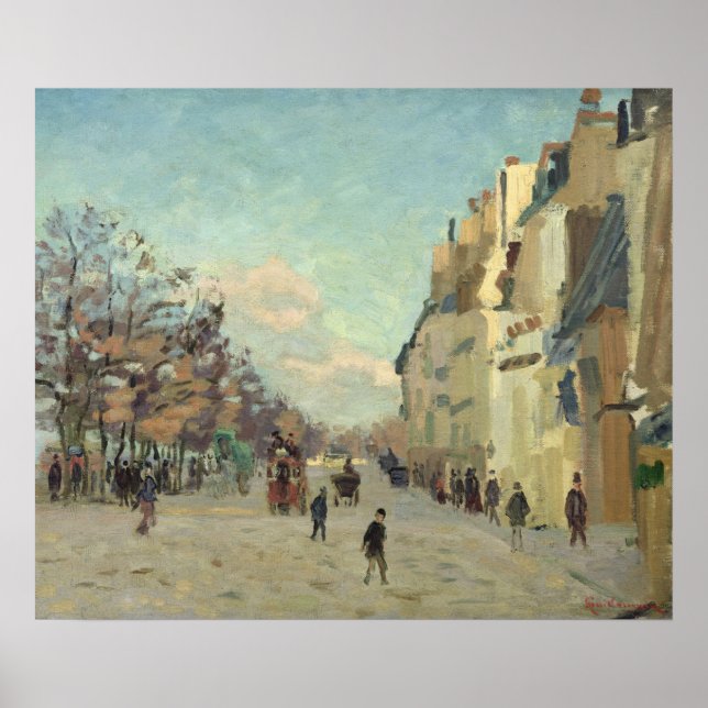 Poster Paris, Quai de Bercy, efeito da neve, c.1873-74 (Frente)