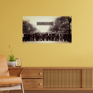 Poster Paris-Roubaix Antes do Início 19 de Abril de 1896