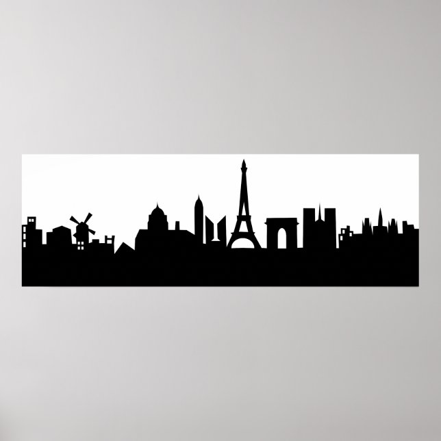 Poster paris skyline deco (Frente)