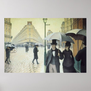 Poster Paris Street, Rainy Day, por Caillebotte