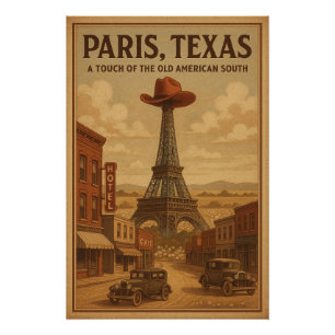 PÔSTER PARIS, TEXAS — UM TOQUE DO VELHO AMERICANO