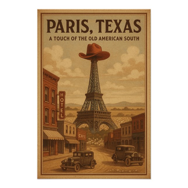 PÔSTER PARIS, TEXAS — UM TOQUE DO VELHO AMERICANO (Frente)