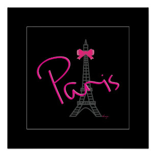 Pôster Paris, Torre Eiffel com arco Modern