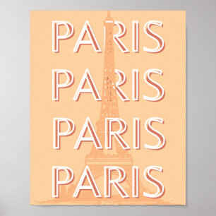 Poster Paris, Viagem Art, Pastel Viagem Art