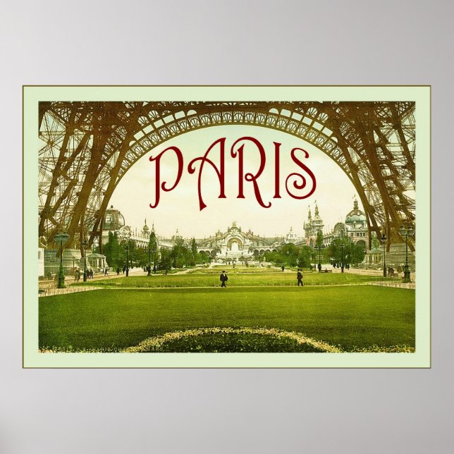 Poster Paris ~ Viagens vintage (Frente)