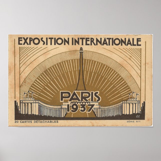 Poster Paris-Weltausstellung 1937 (Frente)