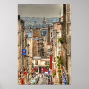 Poster parisiense da rua