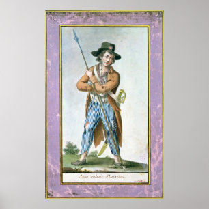 Pôster Parisiense Sem-culotte