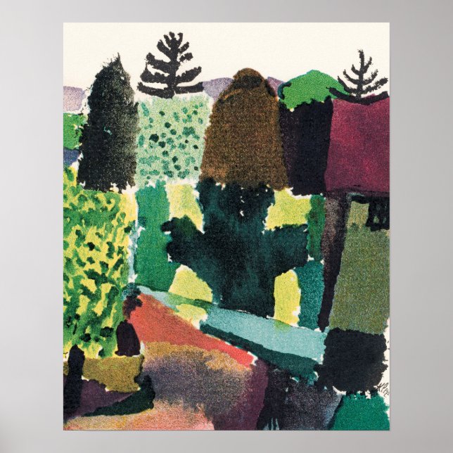 Poster Park (1920) por Paul Klee (Frente)