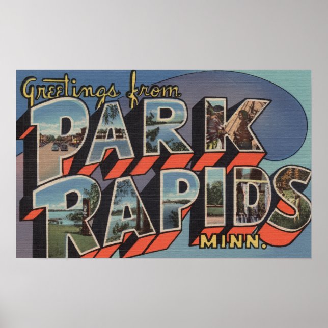 Poster Park Rapids, Minnesota - Grandes Cenas de Letra (Frente)
