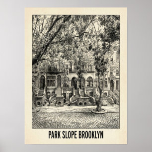 Poster Park Slope Brooklyn Nova York