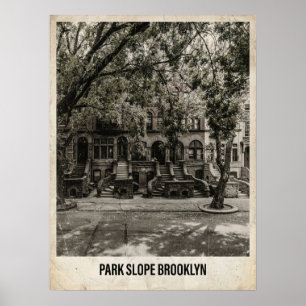 Poster Park Slope Brooklyn Nova York