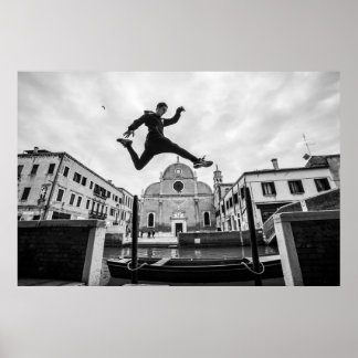 Poster Parkour em Veneza