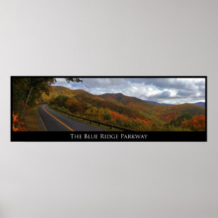 Pôster Parkway azul de Ridge na queda