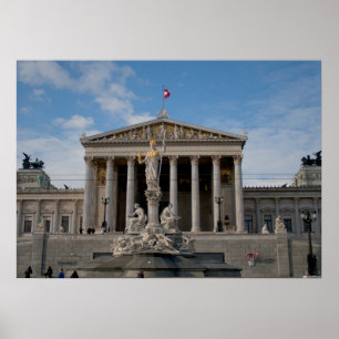 Poster Parlamento, Wien Österreich