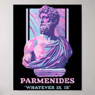 Poster Parmenides Filosofia Estática Y2k Estética Retro 2