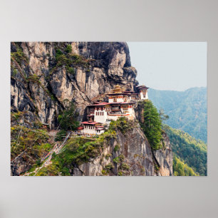 Poster Paro Taktsang: O Mosteiro do Ninho do Tigre - Butã