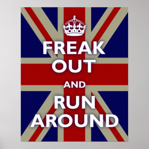 Poster Paródia britânica da bandeira