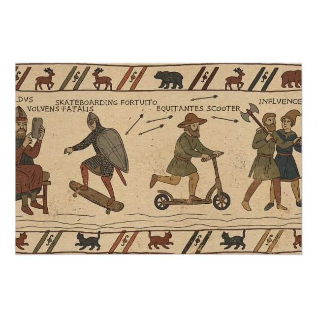 Pôster Paródia da Tapeçaria de Bayeux (Frente)