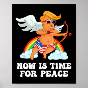 Poster Paródia Engraçada do Cupido Trump - Agora é o Mome
