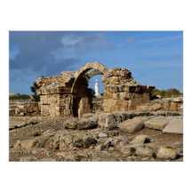 Parque arqueológico de Paphos, ruínas e farol