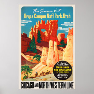 Poster Parque Bryce Canyon Grande Canyon Parque Zion Cany