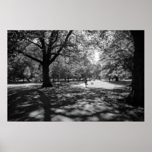 Poster Parque Bute numa Tarde de Verão. Cardiff, Gales