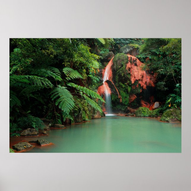 Poster Parque Caldeira Velha, Açores (Frente)